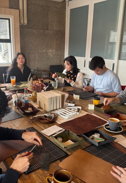 Photo from a textiles class in Auckland